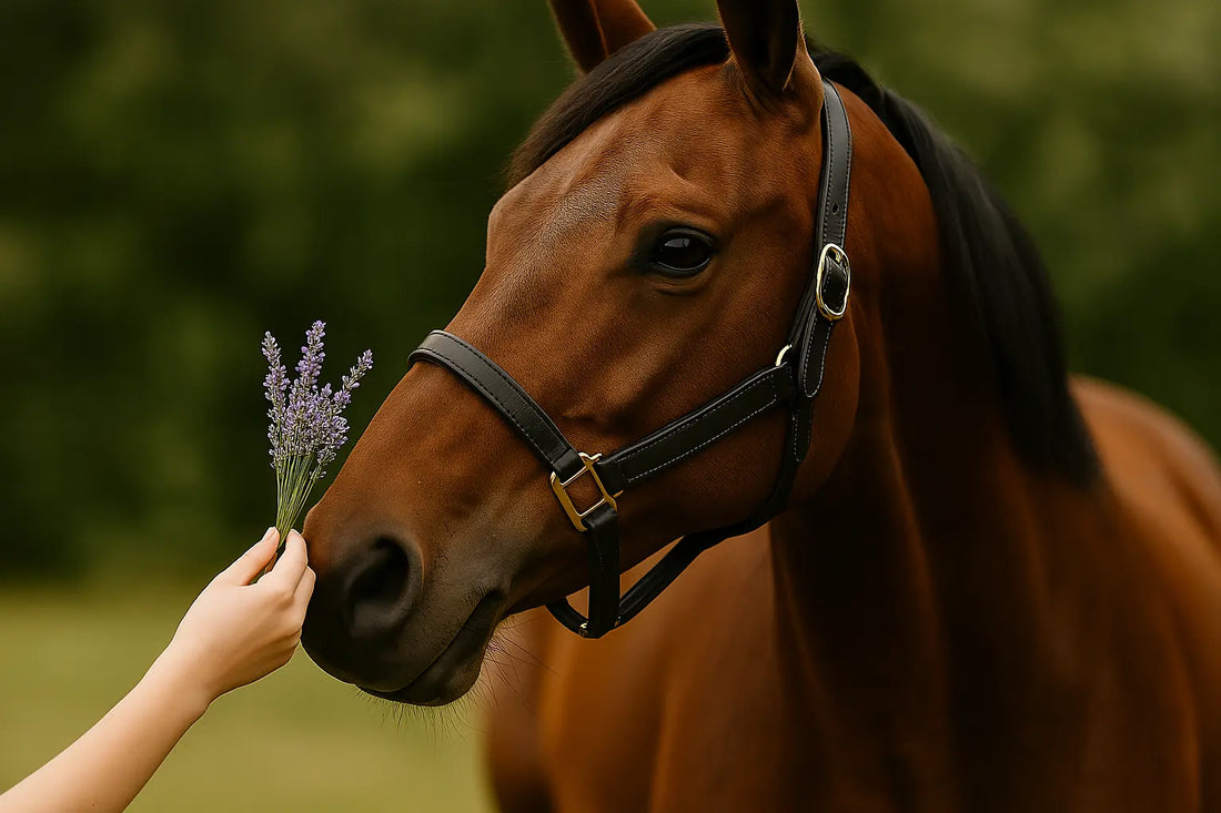 A horse in a stable, illustrating how scent affects equine wellbeing